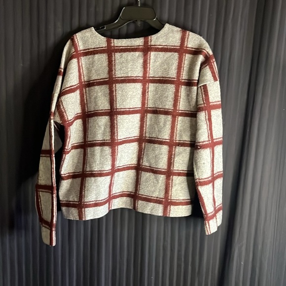 Madewell Touchtone Plaid Sweater Size Medium - Picture 3 of 4